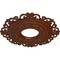Ekena Millwork Orrington Medallion (Canopies up to 6 1/4"), 22"OD x 6 1/4"ID x 1 3/4"P, Burnished Mahogany Crackle CM22ORBMC - alternate 4